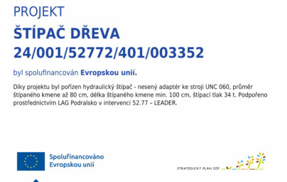 Nákup nového štípače dřeva pro výrobu rovnaného palivového dřeva